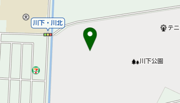 川下公園野球場の地図画像