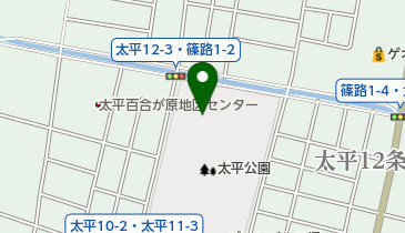 太平公園野球場の地図画像