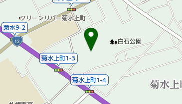 白石公園野球場の地図画像