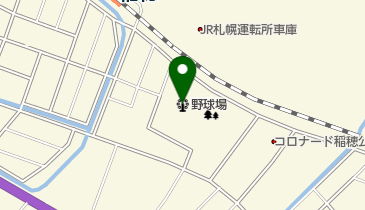 稲穂公園野球場の地図画像