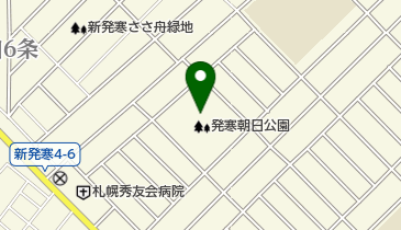発寒朝日公園野球場の地図画像