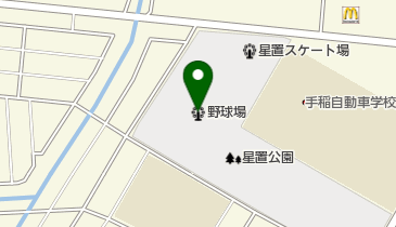 星置公園野球場の地図画像