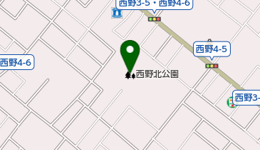 西野北公園野球場の地図画像