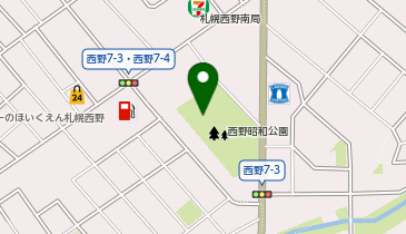 西野昭和公園野球場の地図画像
