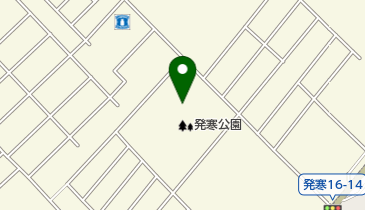 発寒公園野球場の地図画像