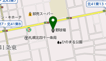 ひのまる公園野球場の地図画像