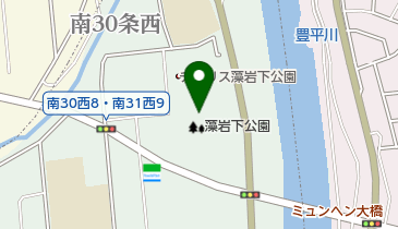 藻岩下公園野球場の地図画像
