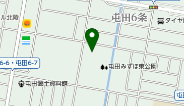 屯田みずほ東公園野球場の地図画像