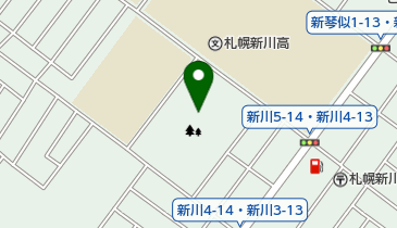 新川中央公園野球場の地図画像