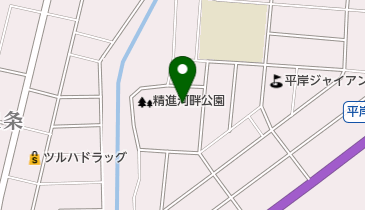 精進河畔公園野球場の地図画像