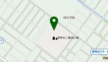 新琴似二番通公園野球場の地図画像