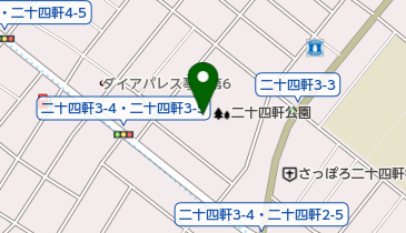二十四軒公園野球場の地図画像