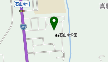 石山東公園野球場の地図画像
