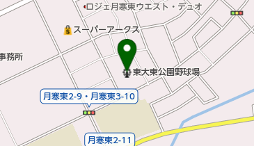東大東公園野球場の地図画像