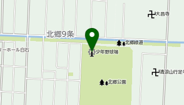 北郷公園少年野球場の地図画像