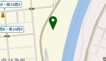 豊平川緑地南22条野球場の地図画像