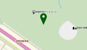 ウインドヒルひがし北海道附属スタジアムの地図画像