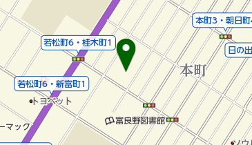 富良野寺の地図画像