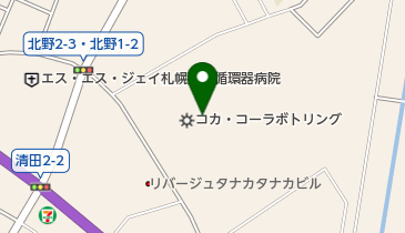 北海道コカ・コーラボトリング(株)札幌工場の地図画像