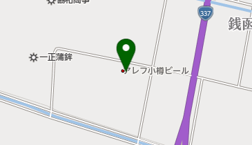 小樽ビールの地図画像