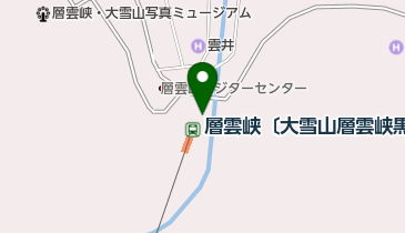 層雲峡峡谷火まつりの地図画像