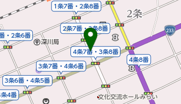 深川しゃんしゃんまつりの地図画像