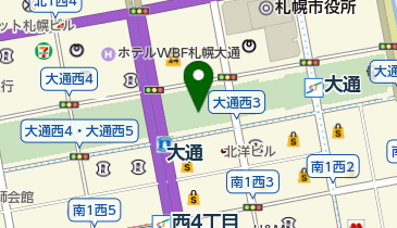 さっぽろホワイトイルミネーションの地図画像