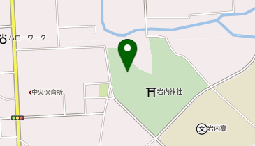 岩内神社例大祭の地図画像