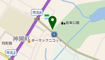 皆楽公園サイクリングロードの地図画像