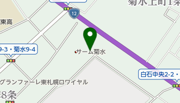 一般道道札幌恵庭自転車道線の地図画像