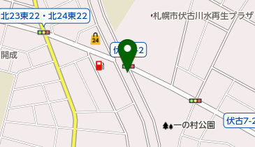 伏古大通自転車道路の地図画像