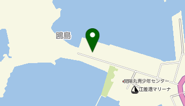 江差町かもめ島の地図画像