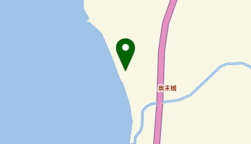 松前町奥末川河口磯場の地図画像