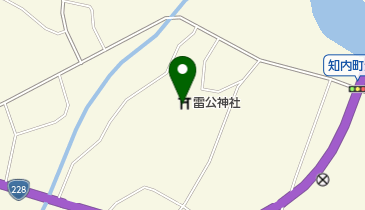 雷公神社の地図画像