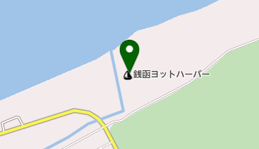 銭函ヨットハーバーの地図画像