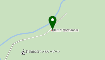 旭川市21世紀の森の湯の地図画像