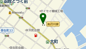 重要文化財太刀川家の地図画像