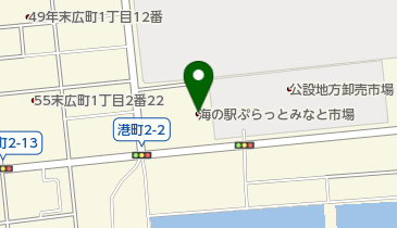 苫小牧港市場の地図画像