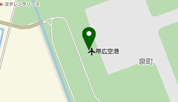 帯広空港の地図画像