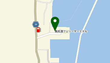 奥尻港の地図画像