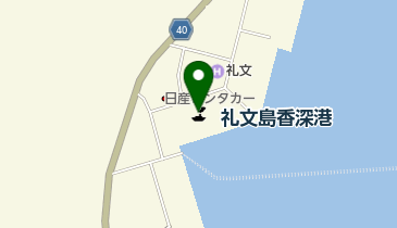 香深港フェリーターミナルの地図画像