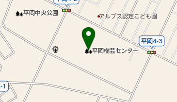平岡樹芸センターの地図画像