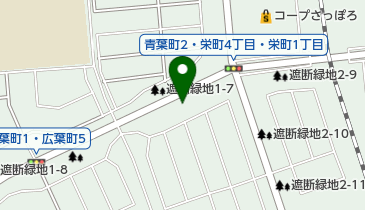 遮断緑地2-5の地図画像