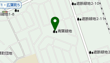 青葉緑地の地図画像