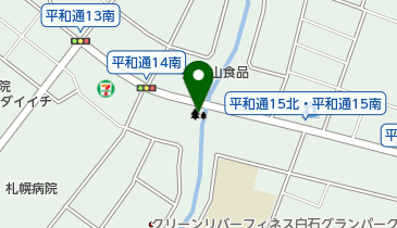 月寒河畔緑地の地図画像