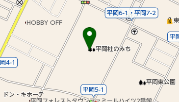 平岡杜のみちの地図画像