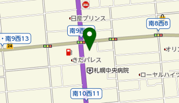 南9条緑地の地図画像