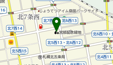 宮部記念緑地の地図画像