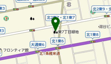 東7丁目緑地の地図画像