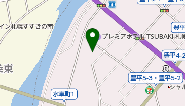 豊平橋南緑地の地図画像